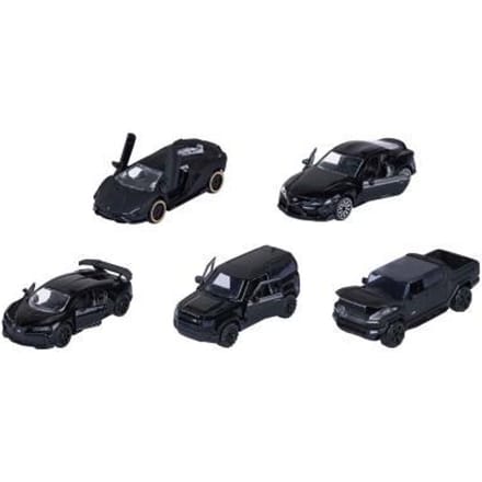 MAJORETTE - Giftpack - Black Edition 5 stuks Giftpack - Verzamelobjecten