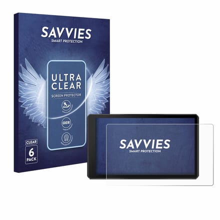 Savvies - Screenprotector voor Garmin Tread 2 Powersport 6" - Folie Beschermfolie transparant 6 Stuks