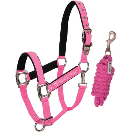 Halsband voor paarden met lengte Equestro Modello Shiny Fittings