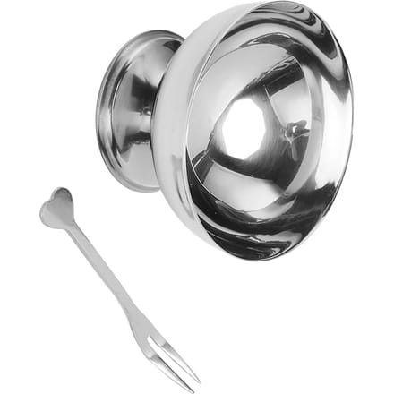 1 Set Coupe à Glace en Acier Inoxydable Délicate Réutilisable Bol à Glace pour Dessert Salades Pudding gray
