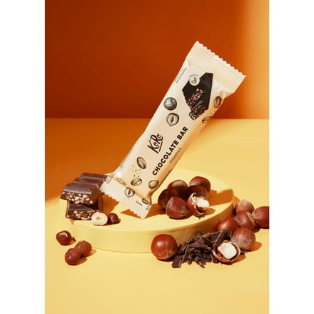 Bio vegan chocoladereep met hazelnoten 50 g