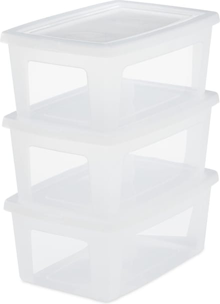 IRIS Clearbox Opbergbox - 11L - Kunststof - Transparant - 3 stuks