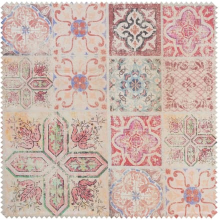 Katoenen stof "Tiles", acryl gecoat