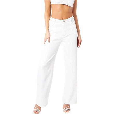 Missy Empire Dames/dames broek met rechte pijpen (Wit)