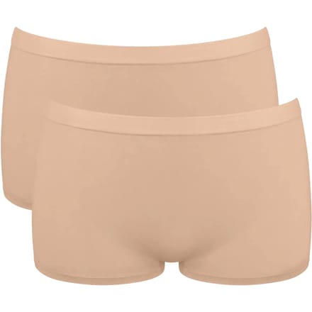 Sloggi Women GO Sense Short (2-pack) - dames boxer - beige