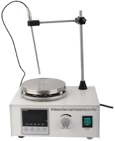 Allecto - Magnetische Roerder voor Laboratorium - 2400RPM met Temperatuursensor - EU Plug - Efficiënt en Betrouwbaar - Laboratorium Apparatuur - Pr...