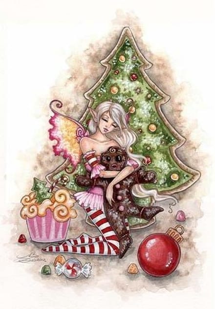 Amy Brown Kerstkaart T was the night before Christmas