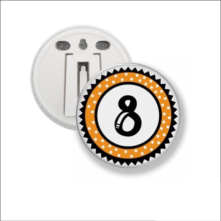 Button Met Clip 58 MM - 8