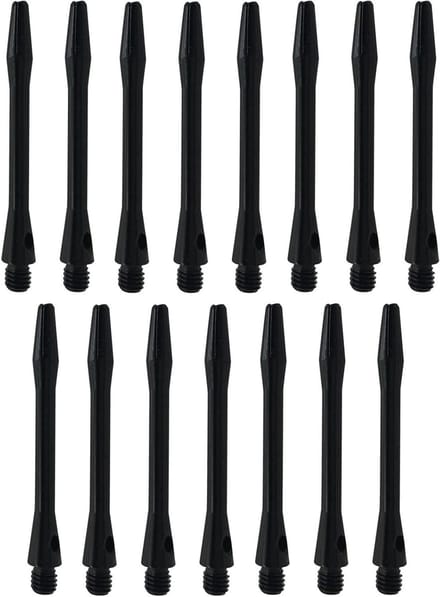 15 stuks aluminium dartshafts, 2BA 45 mm dart shafts, universele schroefdraad.