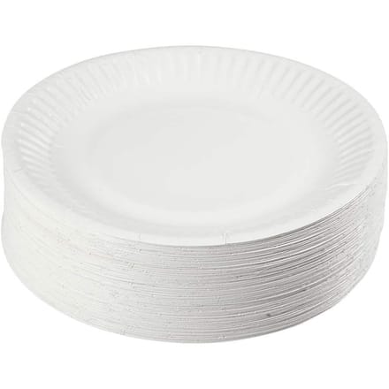 Creotime Papieren bord, d: 15 cm, 100 stuks