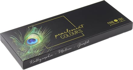 FINETEC® Parelmoer aquarelverf set Rainbow | 12 kleuren