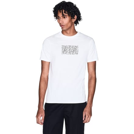 Armani Exchange Xm002784_af10356 T-shirt Met Korte Mouwen Wit S Man