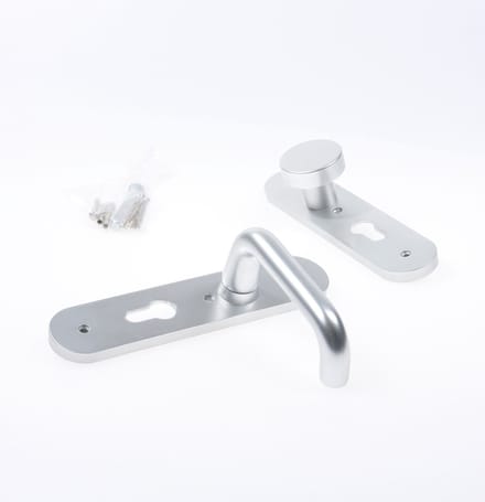 Nemef Kruk/knop schild aluminium 3253 FP rechtswijzend pc55 F1