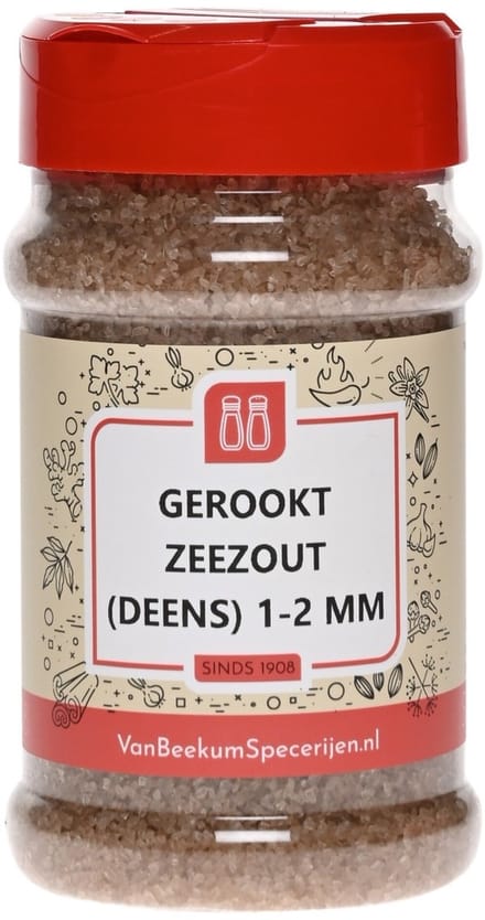 Van Beekum Specerijen - Gerookt Zeezout (Deens) - Strooibus 330 Gram