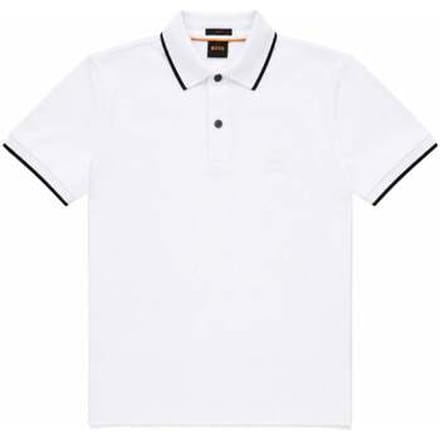 T-shirt BOSS Slim Fit Passertip Polo Shirt White