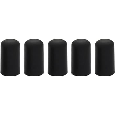 5 stuks draagbare zwarte cello rubberen eindpen tip beschermer muziekinstrumenten accessoire black