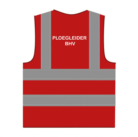 Ploegleider BHV hesje RWS rood