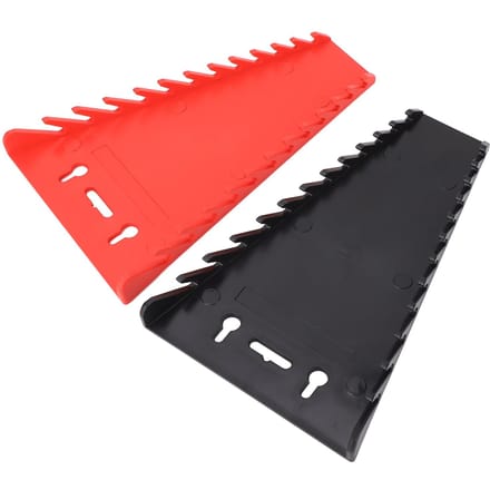 2 Stuks Magnetische Sleutel Organizer 24 Sleuven Verplaatsbare ABS Sleutelrek Houder Rood Zwart red