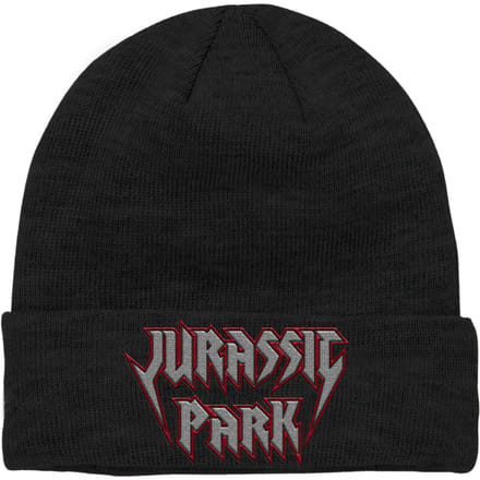 Jurassic Park Rock Theme Embroidered Logo Beanie