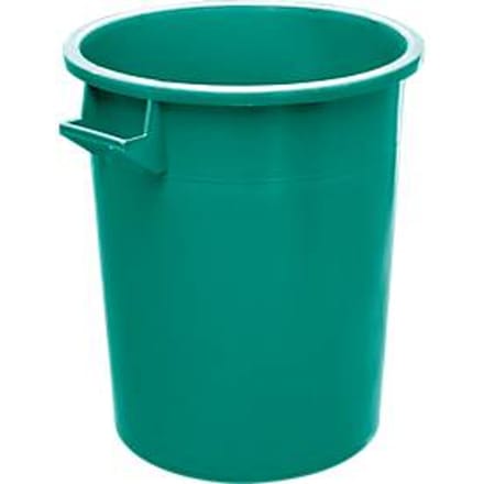 Ton, van HDPE, stapelbaar 75 liter, groen