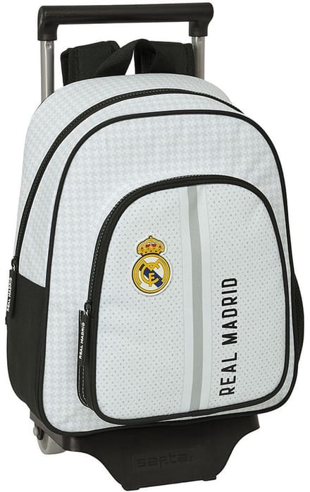 Safta Real Madrid First Kit 24/25 Rugzak Met Wielen Grijs,Wit Kinderen