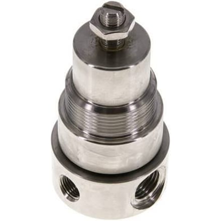 Drukregelaar G1/4'' 350l/min 1.0-15.0bar/14-218psi Roestvrij staal