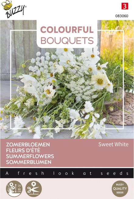 Buzzy® Colourful Bouquets, Sweet White