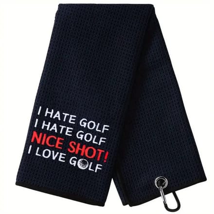 Nivard Golf Handdoek - Golfhanddoek - Golf Accessoires - Towel - Comfortabel - Grappige Tekst