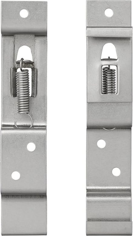 Benson Kentekenplaat klemmen - 2x stuks - RVS - nummerplaat bevestigen - aanhanger