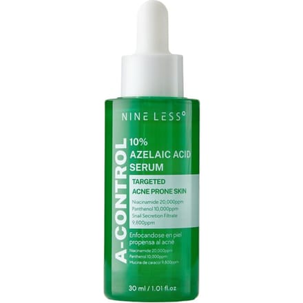 NINE LESS A-Control 10% Azelaic Acid Serum 30ml - serum do twarzy o działaniu rozjaśniającym