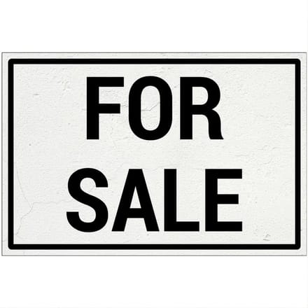 For sale bord | Forex Re materiaal | 30 x 20 cm