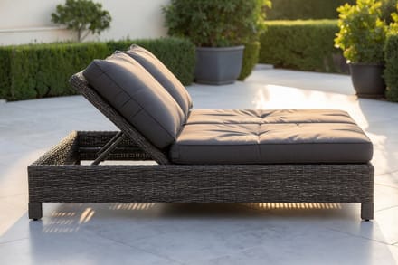 Luxe Ligbed – Zwart – Industrohome