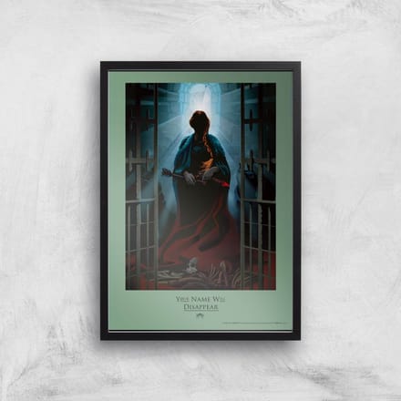 Game of Thrones Disappear Giclee Art Print - A4 - Black Frame