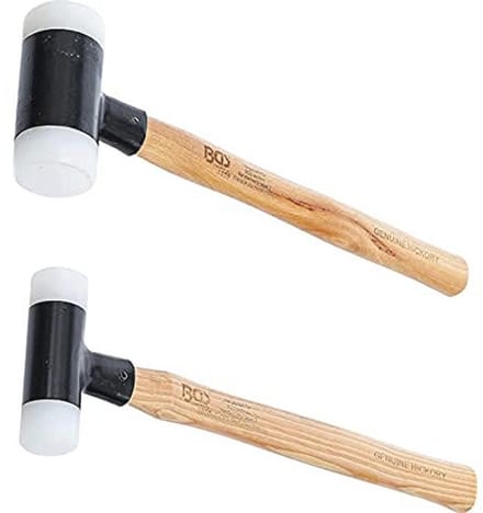Set uitdeukhamers met hickory-steel | terugslagvrij | Ø 30/45 mm | 2-dlg.