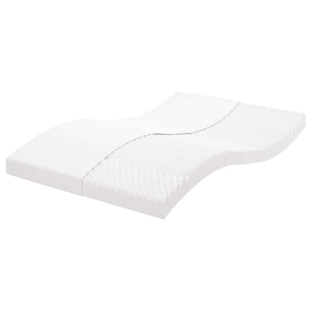 vidaXL - Schuimmatras - 7 - zones - hardheid - 20 - ILD - 140x210 - cm - wit