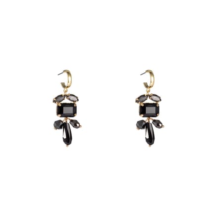 Go Dutch Label Oorknoppen leafy stone Zwart