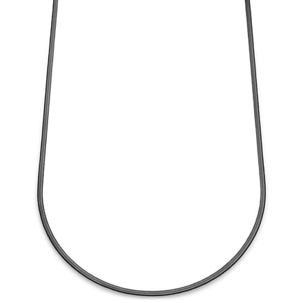 Essentials | 3 mm Gunmetal Zwarte Ketting met Visgraatschakels