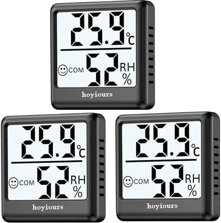 Digitale Thermometer Hygrometer voor Binnen met Groot LCD-Scherm en Smiley-Indicator