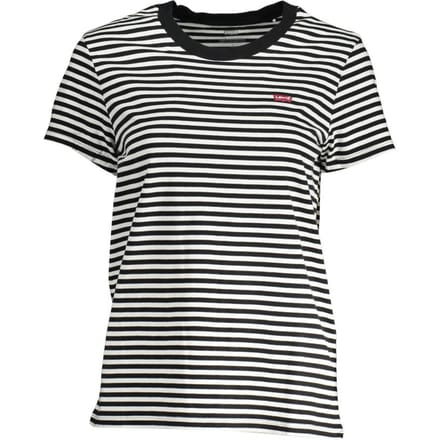 T-shirt van katoen met streepmotief
