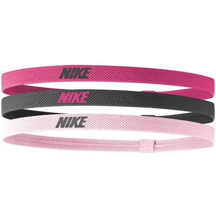 Nike Hoofdband in gemengde breedte (set van 3) (Roze/Grijs)