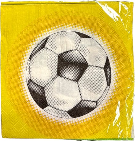 Wegwerpservetten - voetbal - 16 stuks
