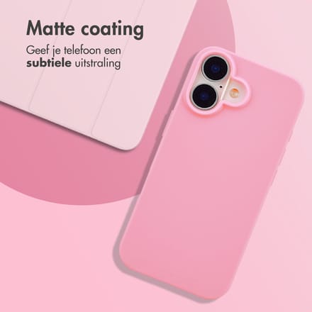 imoshion Hoesje - Geschikt voor Apple iPhone 16 - Color Backcover - Bubblegum Pink