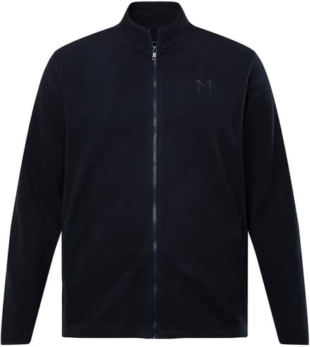 Men Plus - Heren - Fleecejas opstaande kraag - Navy blauw - Maat L
