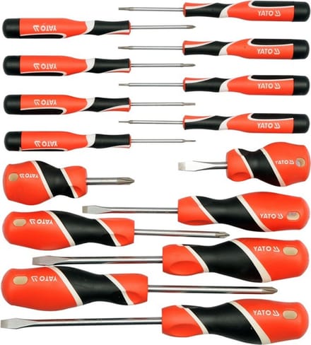 Yato YT-25981 - Schroevendraaierset - 15 Stuks - Professioneel Gebruik - S2 Staal