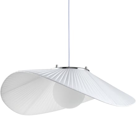 Kosilum - Odalia - Hanglamp - Wit/Zilver - Metaal en glas
