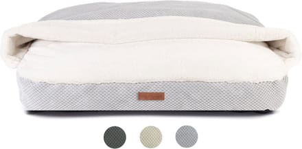 Snuggle Cave Hondenkussen Supersoft Grijs M 80cm - Wasbare Hoes
