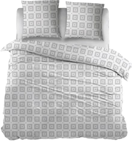 Sleepnight Lakenset Flanel Ilse Grijs - 180 x 290 cm + 1 kussensloop - [Grijs]