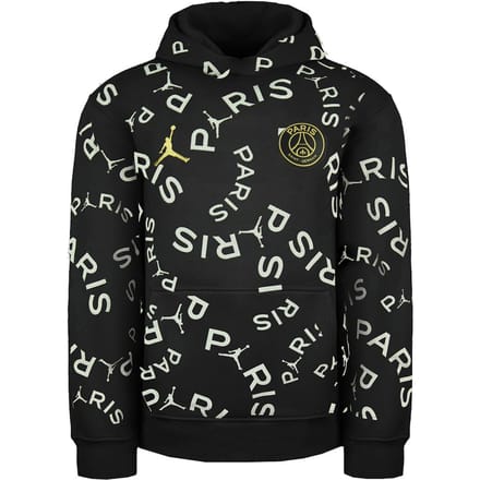 Nike x Paris Saint-Germain Lange Mouw Zwarte Pullover Kids Hoodie DD9752 010