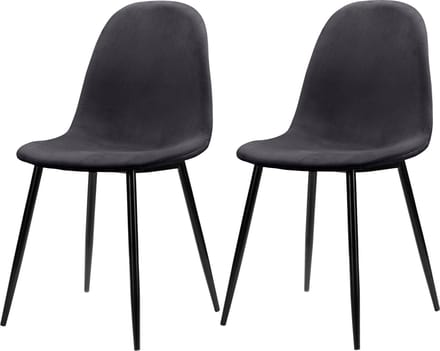 Monza-Eetkamerstoel - 2 Pack - Antraciet