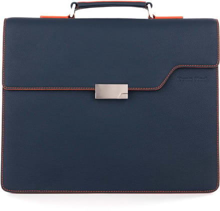 Evan Red Amsterdam Briefcase - Petroleum Blauw - Leer - Aktetas